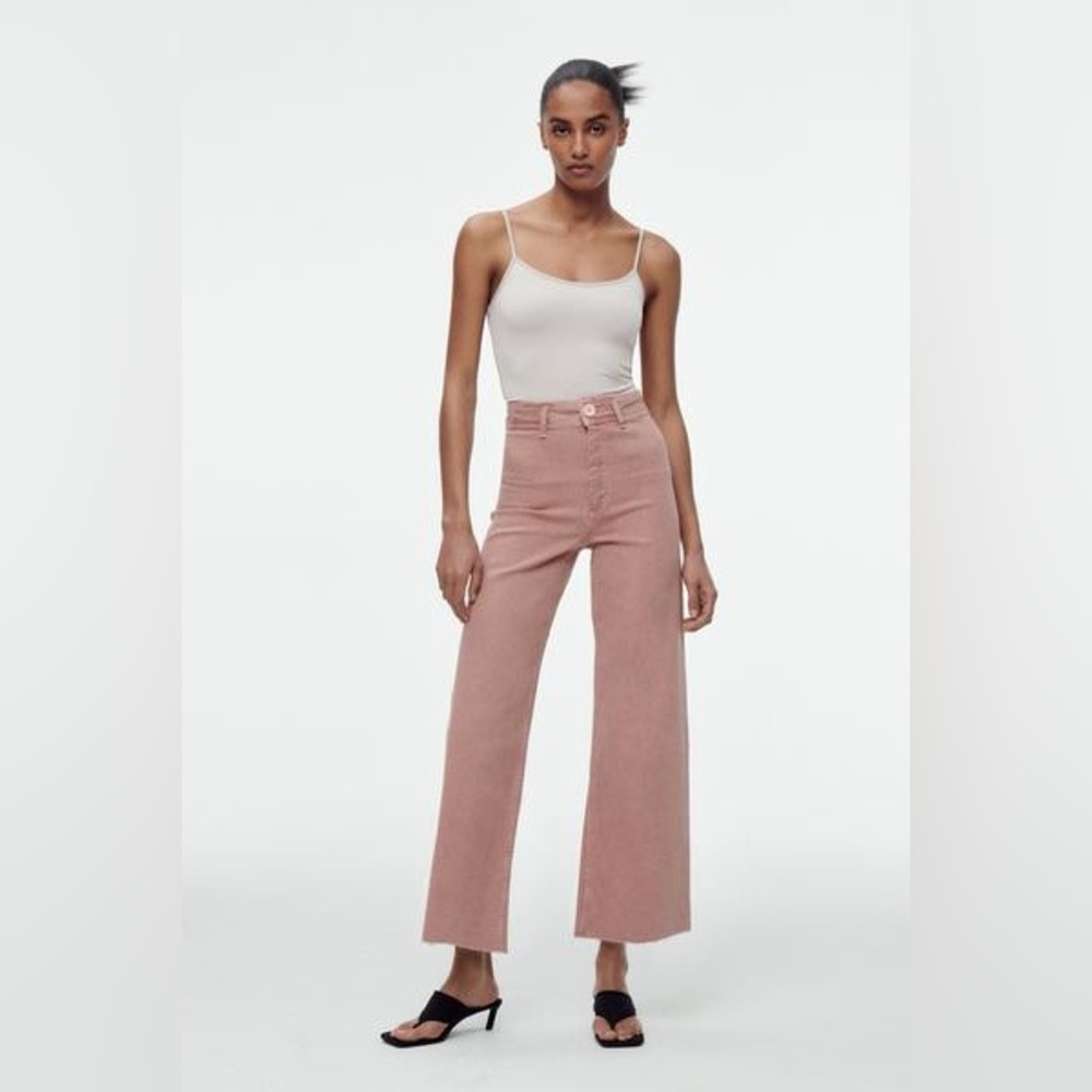 Zara ZW the high rise marine straight jean